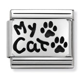 Nomination Composable Classic Link 330102/36 My Cat in 925 Silver